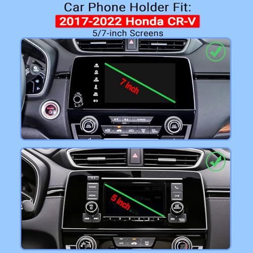 Honda CR-V 2017-2022 Magnetic Phone Holder – Premium 360° Rotating Car Mount with Mag Safe Compatibility for Ultimate Safety and Accessibility, Ideal for 5 & 7 Inch Displays