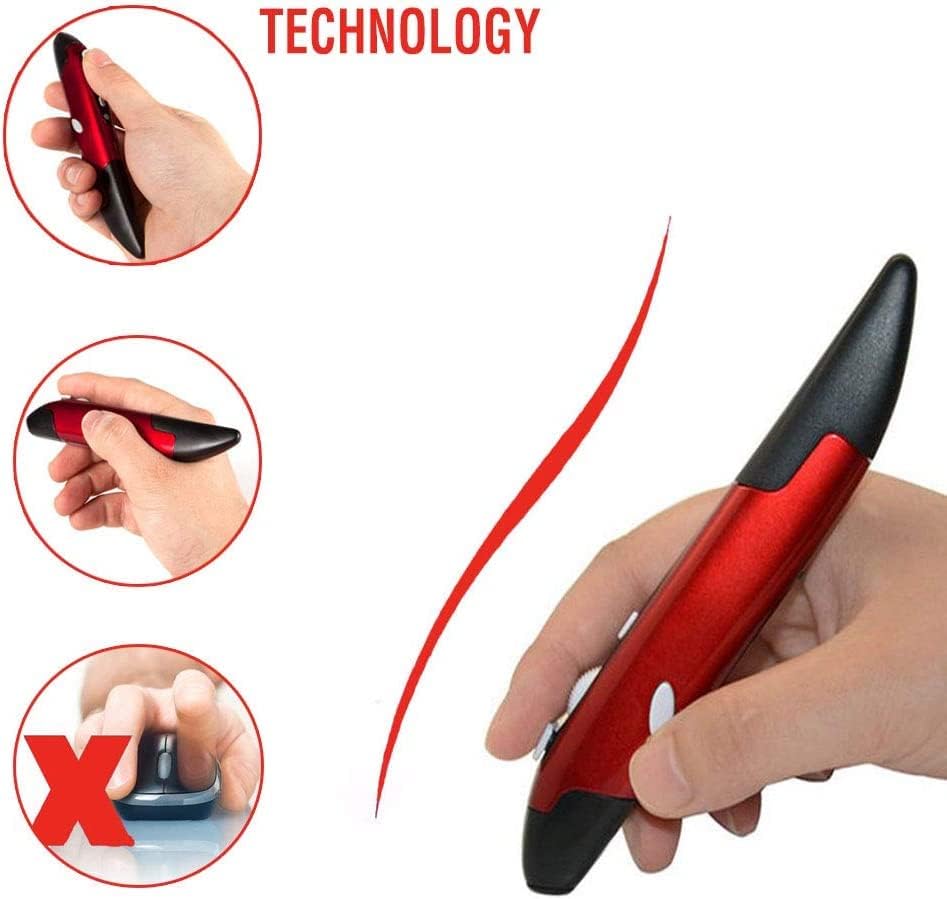 Transform Your Workflow with the Lychee Wireless Optical Pocket Pen Mouse – Compact 2.4 GHz Mini Air Mouse Featuring Adjustable 800/1200/1600 DPI for Ultimate Precision on PC, Laptop & Mac – Sleek Grey Design for On-the-Go Professionals and Students