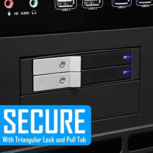 Kingwin Universal Hot Swap Mobile Rack for 2.5” & 3.5” SSD/HDD – Effortless Internal Tray-Less SATA Hard Drive Backplane Enclosure with 6 Gbps Support for SATA I/II/III & SAS I/II – Ultimate Flexibility and Enhanced Data Transfer Speed for Efficient Storage Management