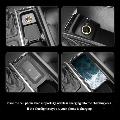 Ultimate Wireless Car Charger for Volvo XC90 XC60 V90 V60 S90 S60 | Fast Qi Charging Pad with QC 3.0 USB Port – Sleek Design, Easy Installation & Enhanced Compatibility for a Tangle-Free Experience