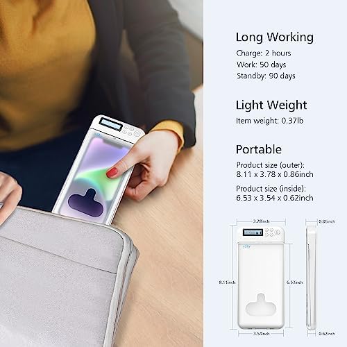 Cell Phone Lock Box with Timer,Portable Timed Phone Lock Box for iPhone and Android Phones, Self-Control Timer Phone Locker to Help Kids,Students Focus Back – Enhanced Compatibility and Speed