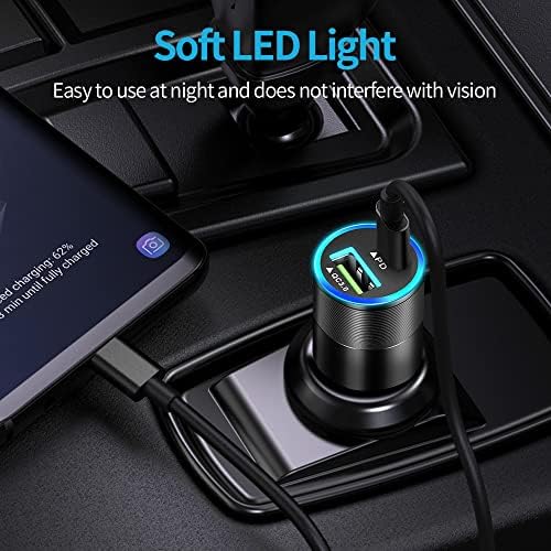 Ultimate USB C Fast Charger Kit for Google Pixel 9/9 Pro, Samsung Galaxy S24 – 30 W PD & QC 3.0 Car Adapter, 20 W Wall Block, Dual 3.3 ft Type C Cables for Rapid Charging Efficiency and Versatile Device Compatibility