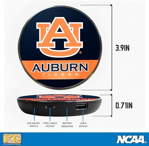 LSU Illuminated Logo Wireless Charger & Portable Power Bank – Dual Charging Pad for Wired and Wireless Devices, Fast Charging Technology, Ideal NCAA Gifts for Graduates and Fans, Ultimate Charging Solution with Enhanced Compatibility