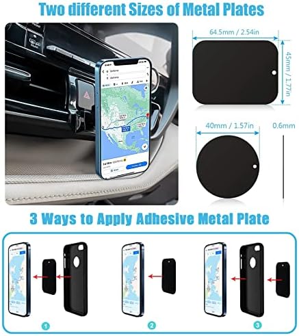 Mag Safe Magnetic Car Phone Holder for Toyota Highlander 2020-2023 | Universal Air Vent Mount for i Phone 14, 13, 12 Pro Max and All Smartphones | Enhanced Stability, Effortless Navigation, and Hands-Free Access | Premium Vehicle Accessory for Safe Driving