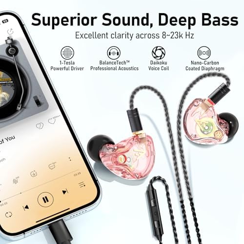 Unleash Exceptional Sound Quality with Vibes 202 MC USB-C Wired Earbuds: Premium Hi-Fi Audio, Advanced Noise Isolation, Ergonomic Comfort for i Phone 15/16 – Built-In Microphone for Effortless Communication & Durable Silver-Plated Cable – Includes Portable Case for On-the-Go Convenience
