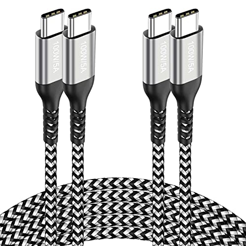 15 FT USB C to USB C Charging Cable – 100 W Fast Power Delivery for i Phone 15 Pro Max, Mac Book Air, i Pad Pro, Samsung Galaxy, One Plus, Google Pixel, PS5 & Xbox – Ultimate Durability and Enhanced Compatibility for Rapid Charging and Data Transfer