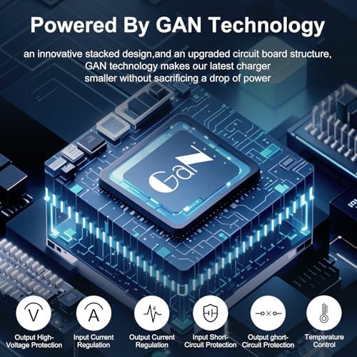 Ultra-Fast 100 W USB-C Charger with 3 Ports – Compact Ga N Wall Charger for i Phone 16/15, Mac Book Pro/Air, i Pad Pro, Google Pixelbook & Galaxy S25/S24/S23 – Unmatched Speed & Universal Compatibility for All Your Devices