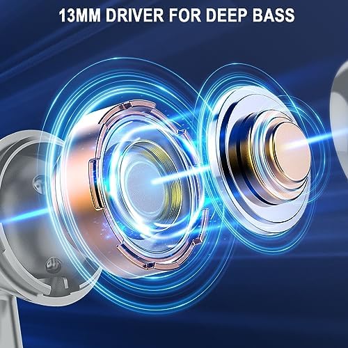 Unleash Premium Sound with Jxrev 2025 Wireless Earbuds – Advanced Bluetooth 5.4 Tech for Effortless Connectivity, Hi-Fi Stereo Audio for Unmatched Clarity, IP7 Waterproof Design for Ultimate Protection, 40-Hour Playtime for All-Day Listening, Enhanced 4-Mic Noise Cancellation for Crystal-Clear Calls, LED Battery Life Indicator for Convenience, Perfect for Active Lifestyles and Daily Use