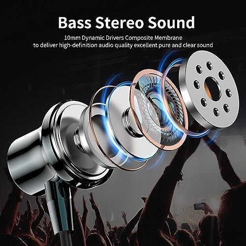 COOYA USB C Headphones – Premium Wired Earbuds with Enhanced Bass Stereo Sound & Noise-Canceling Technology for i Phone 16 Plus, Samsung S25 Ultra, Pixel 9, and More – Magnetic Design for Easy Storage, Ergonomic Comfort, and Crystal-Clear Calls – Perfect for Music, Gaming, and Professional Use