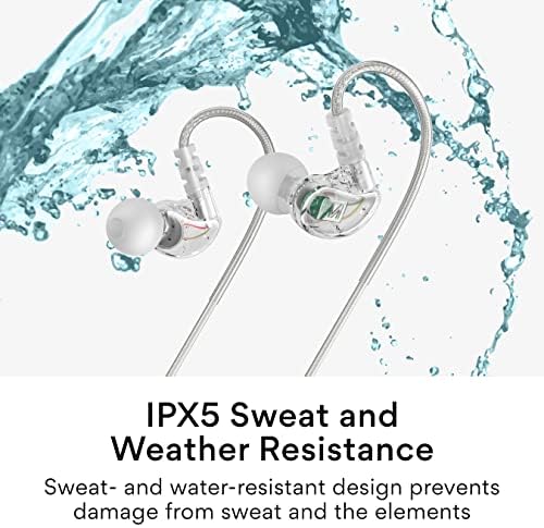 MEE audio M6 Sport Wired Earbuds – Premium Noise-Isolating Headphones with Dynamic Bass Sound, Sweatproof Design for Running and Workouts, Memory Wire Earhooks for Ultimate Comfort, 3.5 mm Jack Compatibility (Black) – Elevate Your Active Lifestyle with Unmatched Audio Quality
