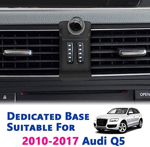 Premium Car Phone Mount for Audi Q5 & SQ5 (2010-2017) | Thick Case Compatible Air Vent Holder for Secure Navigation & Hands-Free Use | Stylish Mobile Cradle for All Smartphones | Enhanced Stability & Easy Installation | Ideal Audi Accessories