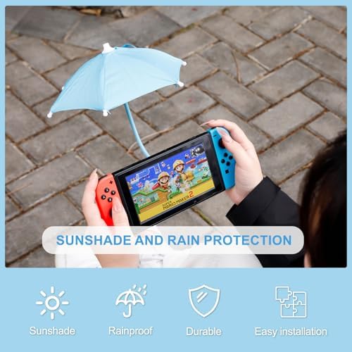 Ultimate Magnetic Umbrella Phone Stand for Outdoor Use – Adjustable Sun Shade Shield for i Phone 16/15/14/13/12 Pro Max, Samsung & Google Devices – Detachable Ring Grip for Enhanced Control – Heat-Resistant Design for Durability – Effortless Magnetic Setup – Car Mount Compatible – Elevate Your Mobile Experience in the Sun