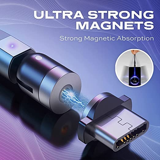 Enhance Your Charging Efficiency with the Statik 360 Magnetic 3-in-1 Cable – Versatile 6 FT Length, Rapid 3 A Power Delivery, Glo Bright Indicator for Effortless Low-Light Connectivity and Universal Device Compatibility