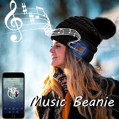 Stay Warm and Tune In: Bluetooth V5.0 Music Beanie for Hands-Free Winter Adventures, Cozy Comfort, and Stylish Outdoor Listening – Perfect Unisex Cap for Active Lifestyles