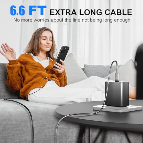 45 W USB-C Super Fast Charger for i Phone 16 & Galaxy Devices – Includes 6.6 FT Type-C Cable for Flexible Power Solutions – Compact & Portable Design for On-the-Go Charging – Advanced Safety Features for Device Protection – Ideal for Rapid Power Demands and Enhanced Device Longevity