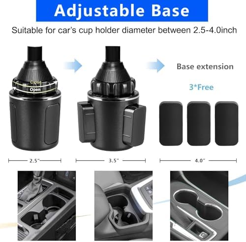 Upgraded 12″ Flexible Gooseneck Magnetic Phone Holder for Car – Ultra Strong X8 N50 Magnet Suction Cup Mount for Secure Dash & Windshield Use – Ideal for Smartphones, Tablets & Enhanced Driving Safety – TECOTEC Automotive Accessory