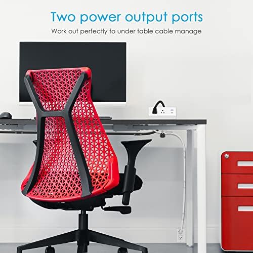 CCCEI Professional Desk Power Strip with 18 W USB-C Fast Charging, 800 J Surge Protection, and 6 FT Clamp-Mount Flexibility for Enhanced Workspace Efficiency – Ultimate Desktop Outlet Solution for Home and Office Use