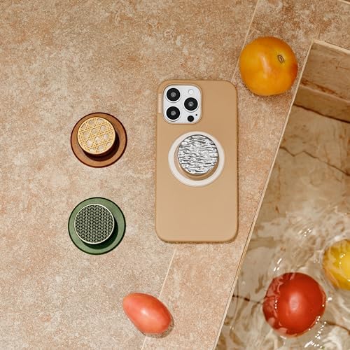 Elevate Your i Phone Experience with the Elegant Olive Wood Mag Safe Pop Grip – Premium Magnetic Phone Stand for Secure One-Handed Use, Customizable Swappable Design, Ultimate Hands-Free Viewing, Effortless Wireless Charging Compatibility, and Superior Durability for Everyday Adventures