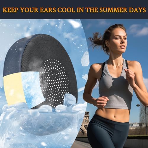 Revolutionary SOULWIT Cooling Gel Earpads for Jabra Evolve2 65 & 40 – Experience Ultimate Comfort with Breathable Ice Silk Fabric – Superior Replacement Ear Cushions for On-Ear Wireless Headsets – Perfect for Long Hours of Use in Sleek Black – Elevate Your Listening Experience with Enhanced Performance and Style