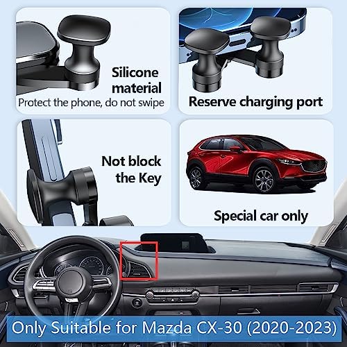 Mazda CX-30 2020-2025 Premium Car Phone Holder Mount – Ultimate Gravity Smartphone Bracket for Seamless Integration and Enhanced Driving Experience – Secure, Stylish, and 360-Degree Adjustable Auto Accessory