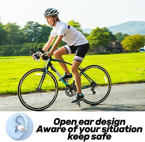 Revolutionary Open Ear Bone Conduction Bluetooth Headphones – Waterproof Wireless Ear Clip Earbuds with Long Battery Life for Active Lifestyles – Ergonomic Design for Comfort and Enhanced Awareness