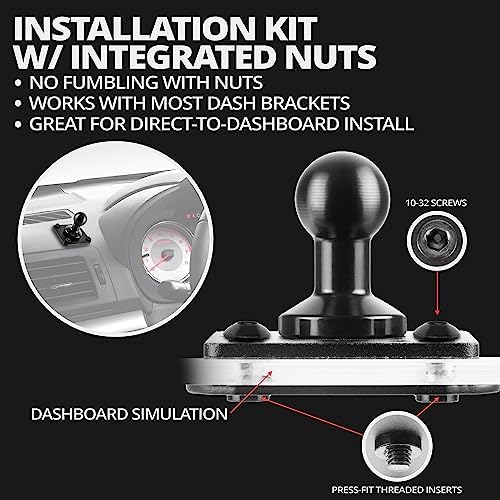 Tackform Enduro Series Heavy-Duty Drill Base Tablet Mount – Unmatched Stability for i Pad and Tablets in Trucks & Workspaces | ELD Compliant, 360° Rotation, Compatible with i Pad Mini, i Pad Pro 12.9, Galaxy S, Surface Pro, and Switch – Engineered for Professionals Seeking Precision and Convenience