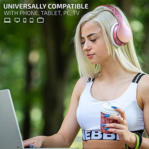 Discover the Ultimate Wireless Over-Ear Bluetooth Headphones with 50-Hour Playtime – Immerse Yourself in Hi-Fi Sound and Rich Deep Bass, Perfect for On-the-Go Music Lovers, Lightweight and Foldable for Easy Travel, Seamless Compatibility with Smartphones and PCs
