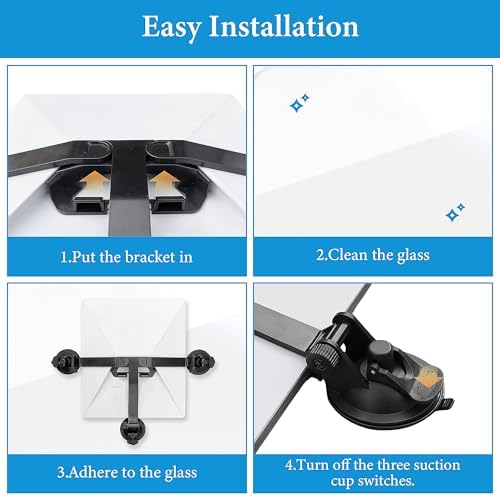 Maximize Your Mobile Connectivity with the Ultimate Portable Starlink Mini Sunroof Suction Cup Mount – Robust, Foldable Design for Car Windows and Sunroofs (Sleek Black) – Strong Suction for Unmatched Stability and Performance