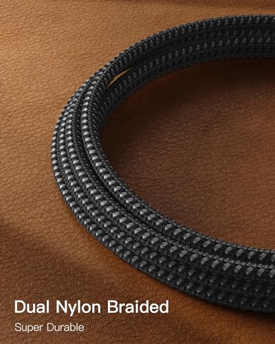 Experience Unmatched Connectivity with CONMDEX 10 Gbps USB C Cable [6 ft, 2-Pack] – Fast Charging & High-Speed Data Transfer for i Phone 16 Plus, 16 Pro Max, Samsung Galaxy S25 – Ultimate Android Auto & Device Compatibility in Sleek Black Design for Seamless Performance and Durability