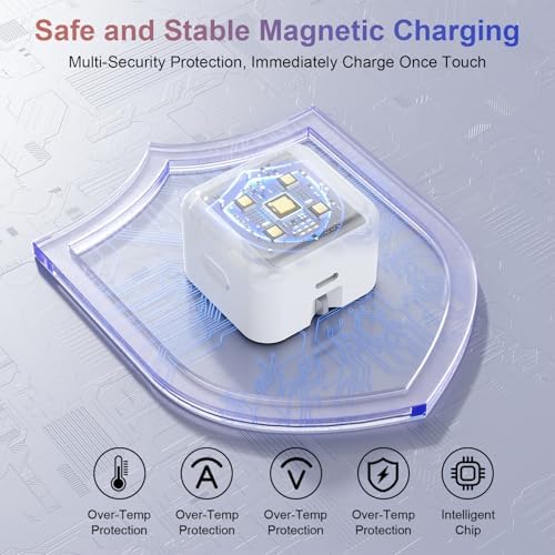 Universal 4-in-2 Travel Charging Cable – 6 FT Versatile Connector for Apple Watch, i Phone, Android Devices, i Pad & Air Pods – Stylish Pink Design for Effortless Portability – Fast Charging & Enhanced Compatibility for All Your Tech Needs – Essential Travel Accessory for Modern Device Users
