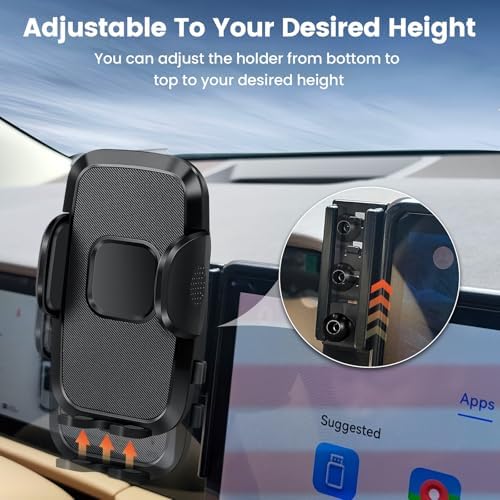 Peleus Premium Car Phone Holder for 2023-2025 Honda Accord Hybrid – Custom Fit Smartphone Mount for 12.3-Inch Screens – Effortless One-Handed Operation & Unmatched Stability – Ideal Accessory for Enhanced Driving Safety and Convenience