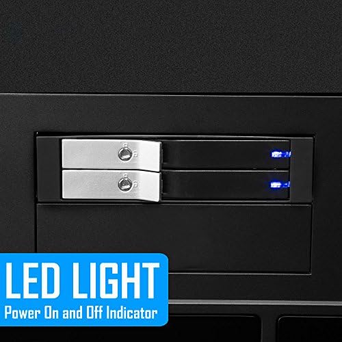 Kingwin Universal Hot Swap Mobile Rack for 2.5” & 3.5” SSD/HDD – Effortless Internal Tray-Less SATA Hard Drive Backplane Enclosure with 6 Gbps Support for SATA I/II/III & SAS I/II – Ultimate Flexibility and Enhanced Data Transfer Speed for Efficient Storage Management