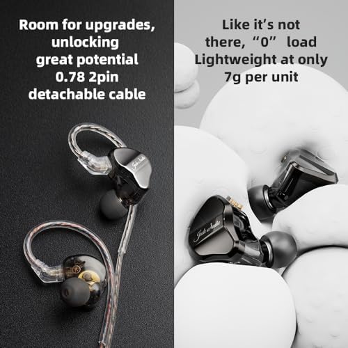 Fii O/Jade Audio JD1 High-Performance Dynamic Driver Earbuds – Superior Hi-Fi Bass Stereo In-Ear Monitors for Audiophiles and Gamers – Lightweight, Ergonomic Design with Built-in Mic for Gaming and Calls – Enhanced Device Compatibility, Perfect for On-the-Go Listening – Stylish Black Finish for the Modern Audio Enthusiast