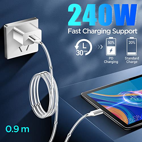 Revolutionize Your Charging Experience with the AICase 6.5 FT Magnetic Charging Cable – Type C to Type C for Fast, Secure Connections | Ideal for Samsung S23/S22/S21/S20 Ultra, Mac Book Pro/Air, and i Pad Pro Models | High-Speed Data Transfer, Effortless One-Handed Use, Enhanced Device Compatibility, Durable Design for Long-Lasting Performance