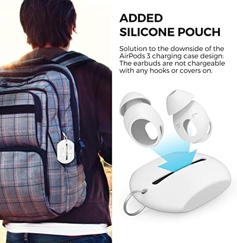 Aha Style Premium Silicone Ear Tips for Air Pods 3 (2021) – 3 Pairs in Large, Medium, and Small Sizes for Maximum Comfort and Noise Isolation – Ideal Apple Air Pods Accessories for Audiophiles Seeking Superior Sound Quality and Enhanced Listening Experience