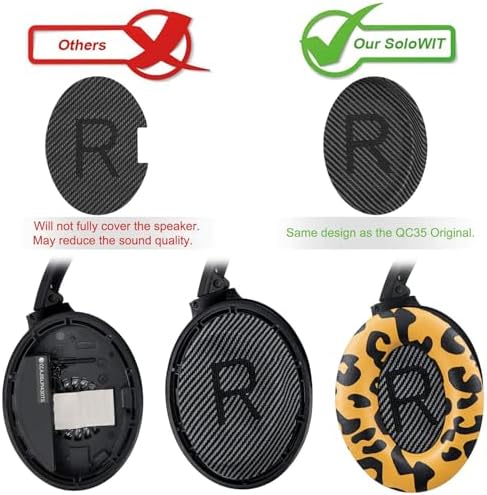 Ultimate Comfort Earpads for Bose QC35 & QC35 II – Luxurious Leather Design with Superior Noise Isolation Foam and Enhanced Thickness for Optimal Listening – Stylish Grey Replacement Cushions to Revitalize Your Headphones