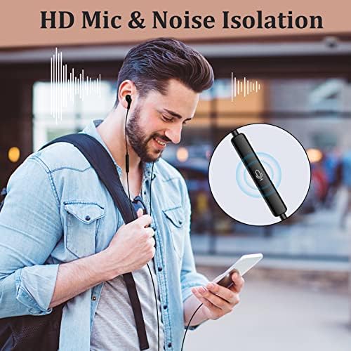 Guguearth Lightning Earbuds: Premium MFi Certified In-Ear Headphones for i Phone with Magnetic Design and Built-in Mic – Superior Sound Quality for i Phone 14, 13, 12, 11 Pro Max, XR, 8, 7 (Black) – Experience Tangle-Free Convenience and Ergonomic Comfort