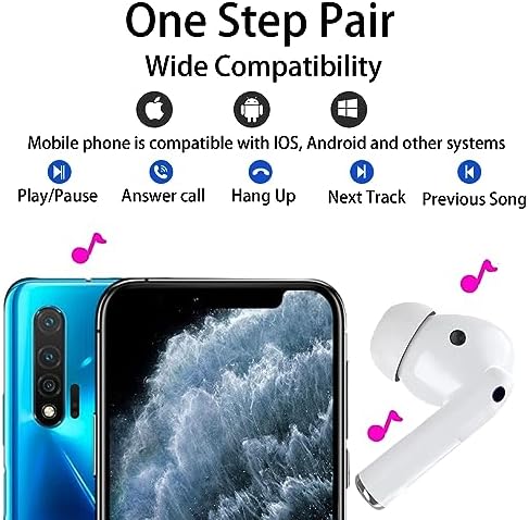 Next-Gen True Wireless Earbuds with Bluetooth 5.3 | IPX7 Waterproof for All-Weather Performance | Exceptional Hi-Fi Stereo Audio & Advanced Noise Cancellation | Perfect for Daily Activities, Fitness Sessions, and Multimedia Use | Long-Lasting Battery Life & Effortless Auto Pairing for Seamless Compatibility with i Phone and Android Devices