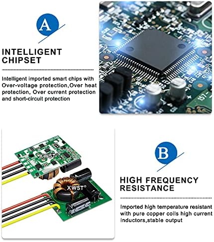 Versatile Waterproof DC/DC Buck Converter: 36 V/48 V to 5 V Step Down Module – 6 A, 30 W Power Supply for Automotive, Marine & Solar Applications – Enhanced Efficiency & Safety Features for Reliable Power Delivery