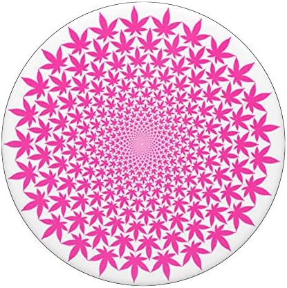 Cannabis Pop Mount Socket Pink Leaves Weed Rastaman Hemp PopSockets Grip and Stand for Phones and Tablets – Enhanced Compatibility and Speed