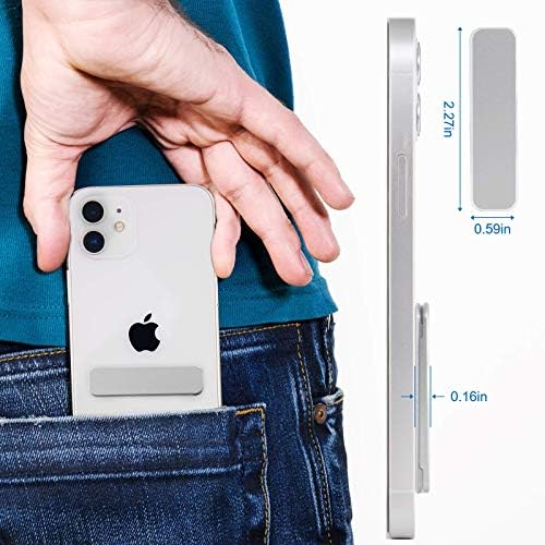 Cell Phone Kickstand,Multi-Angle Aluminum Kickstand(Adjustable Angle)(Vertical and Horizontal Stand) Silver – Enhanced Compatibility and Speed