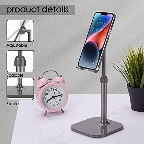 Doboli Cell Phone Stand, Phone Stand for Desk, Phone Holder Stand Compatible with iPhone and All Mobile Phones Tablet, Gifts for Adults Women Men Mom Wife, Pink – Enhanced Compatibility and Speed