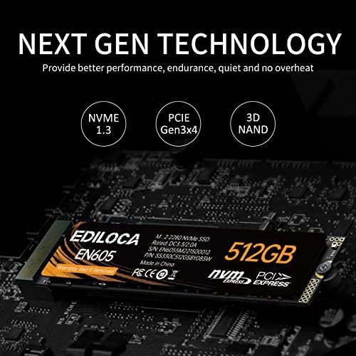 Unleash Blazing Performance with the EN600 PRO 256 GB NVMe SSD – Lightning-Fast 3200 MB/s Speeds for Gamers & Creators, PCIe 3.0 Gen 3 x4 M.2 2280 Internal Drive with Advanced SLC Cache and 3 D NAND TLC, Equipped with Graphene Cooling Sticker for Optimal Durability and Compatibility with PCs, Desktops, and Laptops – Elevate Your Storage Experience Now!