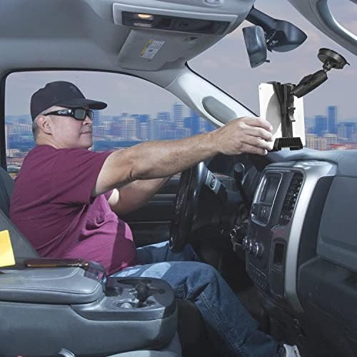 Ultimate Adjustable Tablet Mount with Suction Cup Base – Compatible with 7″-10″ i Pad, Samsung Galaxy Tab & Google Nexus – Perfect for Windshield, Dashboard & Desk Use – Reliable, Sturdy, and Hands-Free Solution for Commuters & Professionals – Enhance Your Mobile Experience with Effortless Installation and Optimal Viewing Angles
