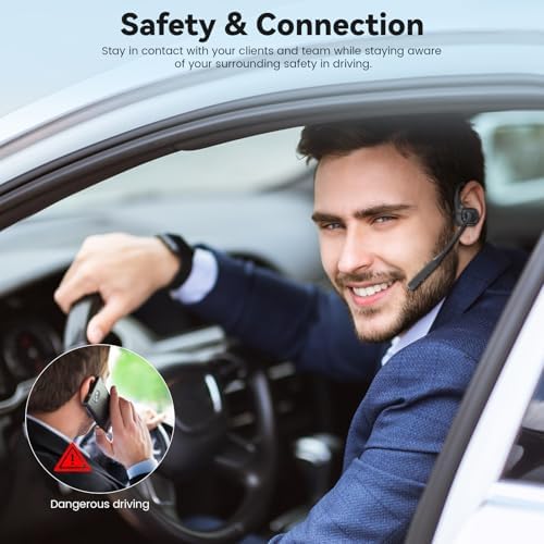 Experience Unmatched Audio Freedom with MONODEAL Open Ear Bluetooth Headphones – Ultra-Lightweight Wireless Earphones Featuring Advanced Bluetooth 5.4, Noise-Canceling Microphone, and Ergonomic Comfort for Workouts and Daily Life. Stay connected and aware of your surroundings with our innovative open ear design, perfect for busy environments like offices, outdoor activities, or while driving. Enjoy rapid device connectivity with cutting-edge Bluetooth 5.4 technology, ensuring seamless audio experiences. The integrated noise-canceling microphone guarantees crystal-clear phone calls, while the handy mute button adds a layer of privacy for your conversations. Designed for all-day comfort, these durable headphones redefine your audio interactions, balancing style and functionality. Elevate your listening journey and embrace the flexibility of wireless sound with MONODEAL – the essential audio accessory for every lifestyle and occasion. Perfect for those prioritizing both performance and awareness, these headphones are your go-to choice for an enhanced auditory experience.