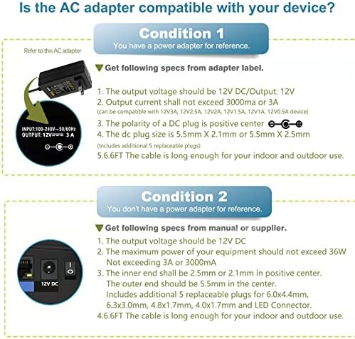12 V 3 A Universal Power Adapter for Bluetooth and PC Speakers – Compatible with DOSS Sound Box XL, Braven BRV Series & Bose Companion II/III – Reliable Charger Cord for Optimal Sound Performance and Durability