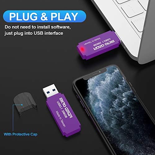 Micro Center Pro 512 GB USB 3.1 Gen1 Flash Drive – Ultra-Fast External Data Storage Solution for Professionals and Students – Compact Green Thumb Drive with Enhanced Compatibility for PCs, Laptops & Consoles