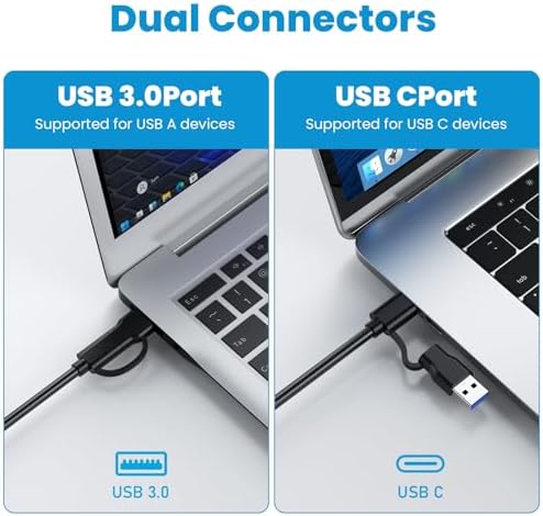 High-Performance M.2 NVMe SATA SSD Enclosure Adapter – 10 Gbps USB 3.1 Gen 2 Type-C for Seamless Data Transfer, Compatible with M-Key & B+M Key Sizes 2230, 2242, 2260, 2280 – Ideal for Fast-Paced Professionals and Gamers Seeking Reliable Storage Expansion