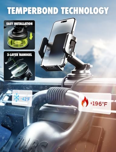 Ultimate Bracketron Car Phone Holder – Versatile Trip Grip Mount for Dashboard & Air Vent with 360-Degree Rotation, One-Handed Release for i Phone, Samsung & Android – Secure, Stylish, and Convenient Driving Companion