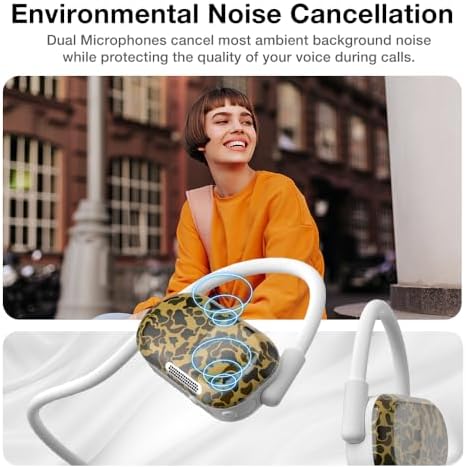 Purity Air Open Ear Headphones – Advanced True Air Conduction Wireless Bluetooth Earbuds with Dual Mic for Clear Calls – Ergonomic, Sweat-Resistant Design for Active Lifestyles – Compatible with i Phone & Android – Ultimate Comfort and Audio Awareness